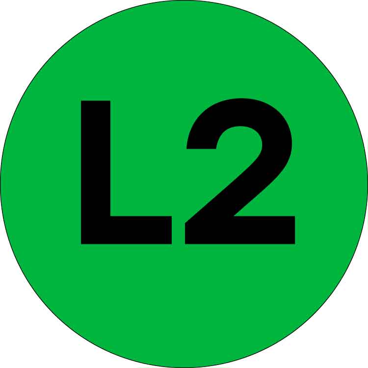 Наклейка L2 d=20мм PROxima 