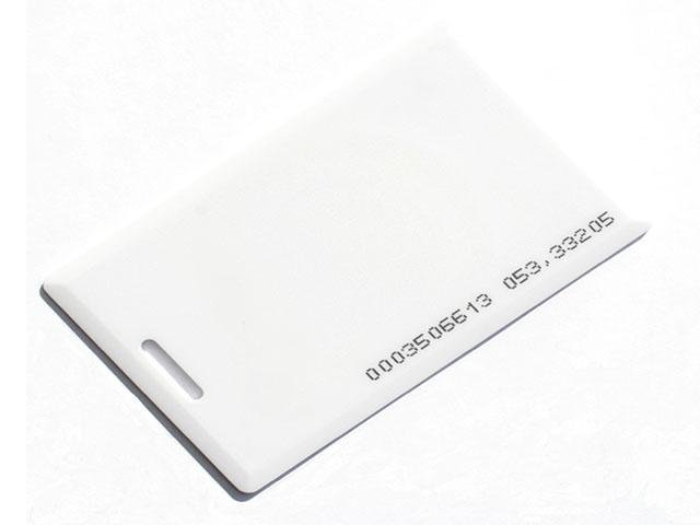 Карта Mifare Clamshell с прорезью, c печатью ID   номера 
