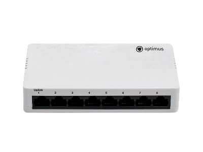 Коммутатор неуправляемый 7 портов RJ4510 100 Мб/с 