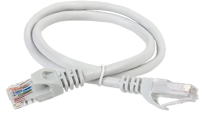 Патч-корд категория 5е UTP 1.5м PVC серый