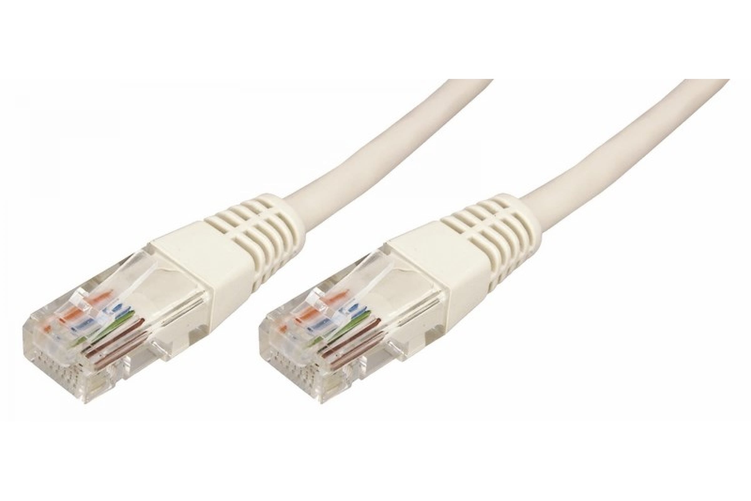 Патч-корд U/UTP CAT5e PVC серый 0.5 м