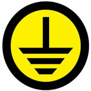 Знак безопасности ''Земля'' (круглый) d=20мм