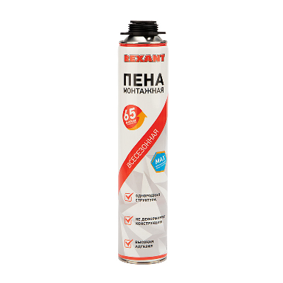 Пена монтажная всесезонная для пистолета 65 л, REXANT 