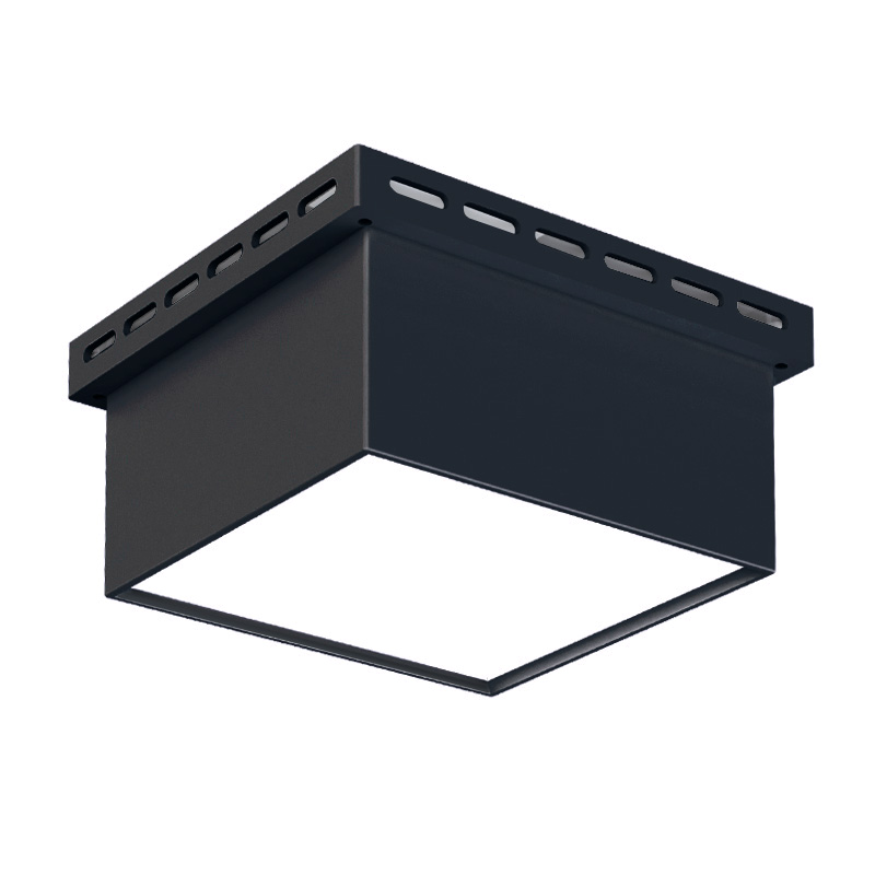Светильник светодиодный CSVT LED-GR 8 90x90x40 CRI80 4000 opal-sand IP40 черный встраиваемый грильято DOB 