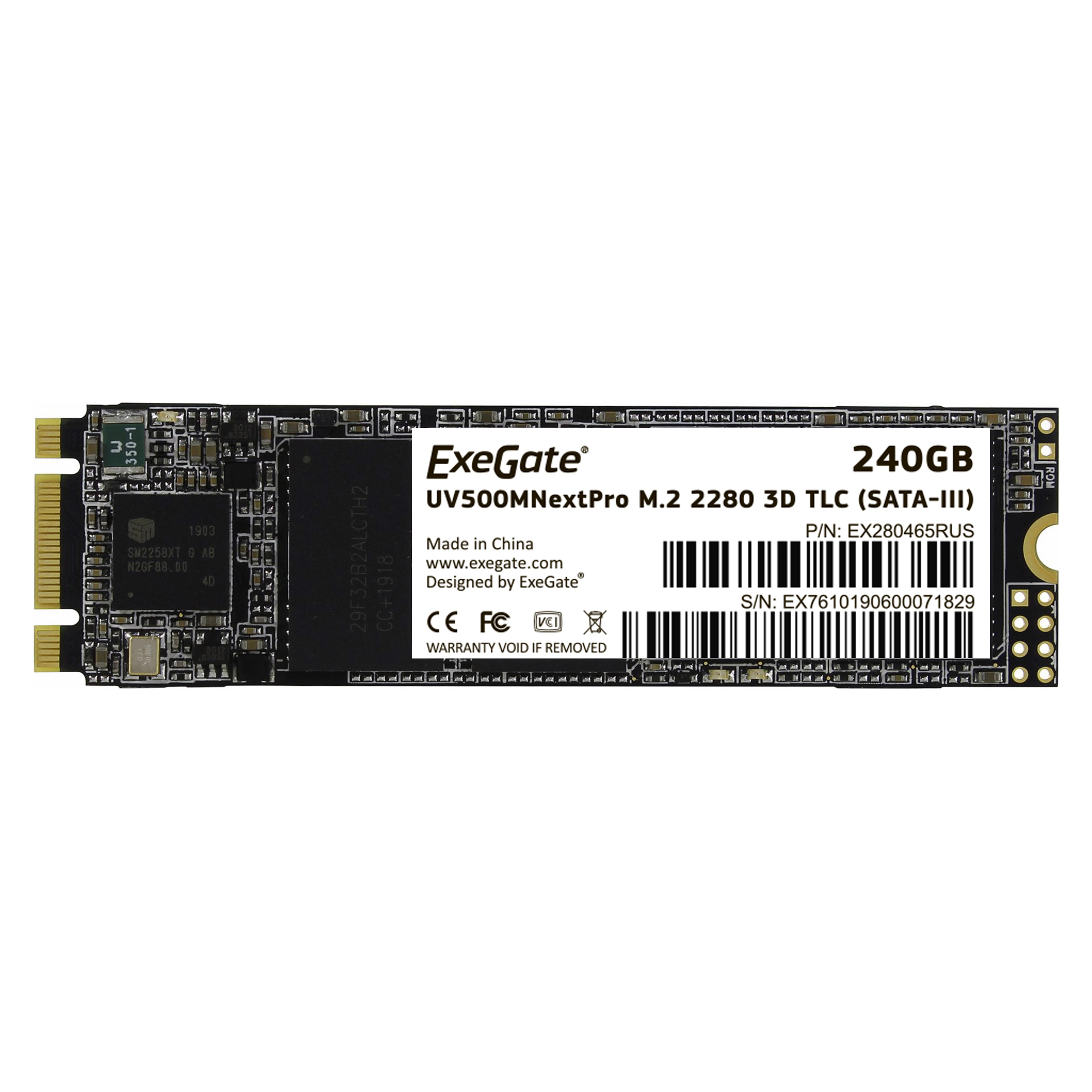 Накопитель SSD M.2 2280 240GB NextPro UV500TS240 (SATA-III) 